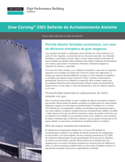 Dow Corning&reg; 3363 Sellante de Acristalamiento Aislante Permite