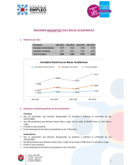 INFORME BECAS ACADEMICAS 2015