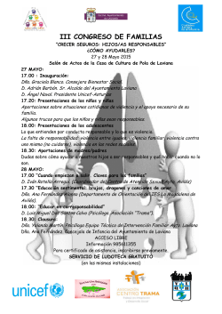 III CONGRESO DE FAMILIAS - Ayuntamiento de Laviana