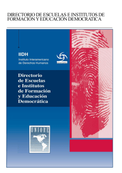 directorio de escuelas e institutos de formaci&oacute;n y educaci&oacute;n