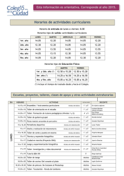 informaci&oacute;n general - Colegio de la Ciudad