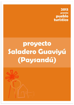 Guaviy&uacute; - Premio Pueblo Tur&iacute;stico