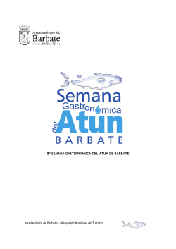 Dossier Semana Gastronómica del Atún de Barbate 2015