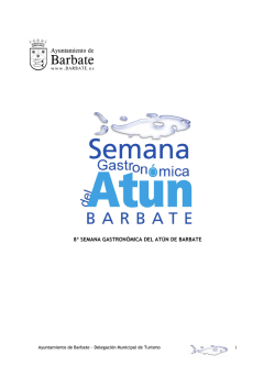Dossier Semana Gastron&oacute;mica del At&uacute;n de Barbate 2015