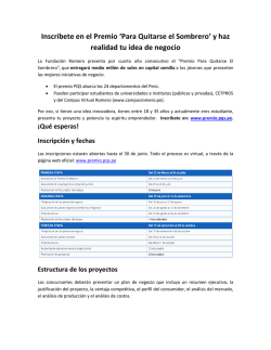 Inscr&iacute;bete en el Premio `Para Quitarse el Sombrero` y haz realidad tu
