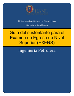 Ingeniero Petrolero - Facultad de Ciencias de la Tierra