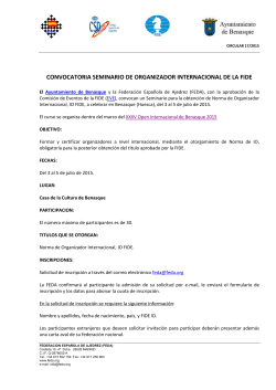 Descargar en PDF - Federación Española de Ajedrez