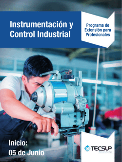 Instrumentaci&oacute;n y Control Industrial
