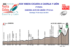 Perfil en PDF - Vuelta Ciclista a Castilla y León