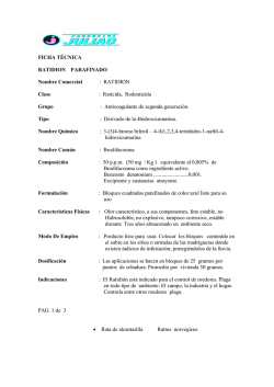 FICHA T&Eacute;CNICA RATIDION PARAFINADO Nombre Comercial