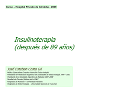 Insulina - Hospital Privado