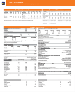 Ita&uacute; - PDF (Tasas y tarifas - Mayo) 2015
