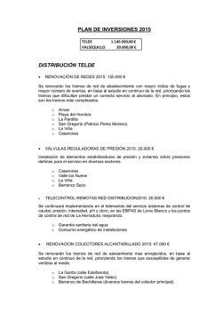 Presupuesto de Aguas de Telde.