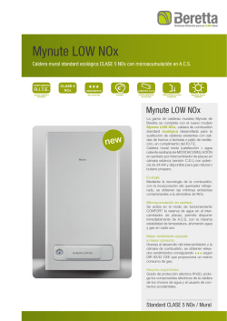 Ficha t&eacute;cnica Mynute Low NOx