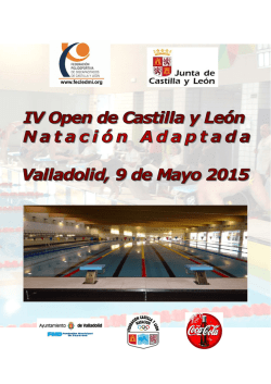 IV Open de Castilla y Le&oacute;n de Nataci&oacute;n Adaptada