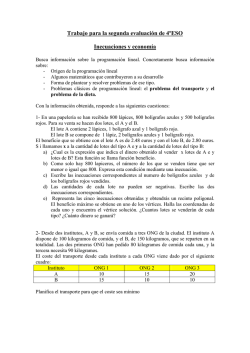 Inecuaciones y econom&iacute;a