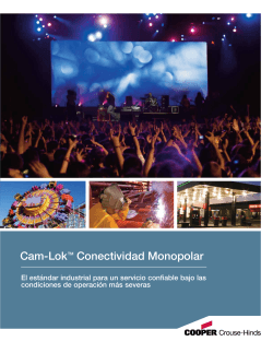 Cam-Lok Conectividad Monopolar - Crouse