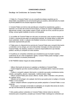 Condiciones legales