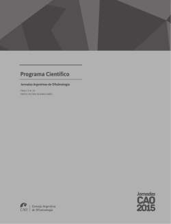 Programa Científico - Consejo Argentino de Oftalmología