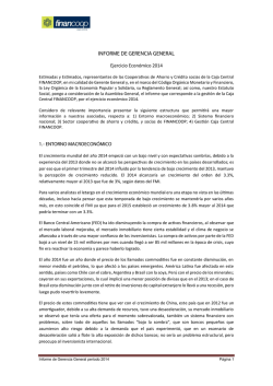 INFORME DE GERENCIA GENERAL