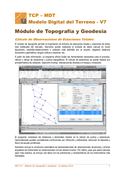 Dossier MDT7 Topograf&iacute;a. Espa&ntilde;ol