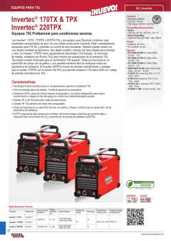 informaci&oacute;n pdf - soldaelectric | lincoln electric