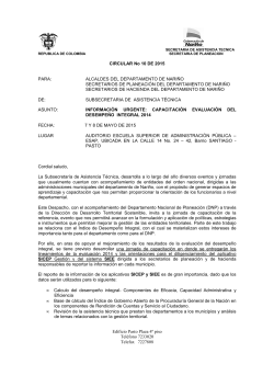 Documento capacitación evaluación del desempeño integral 2014