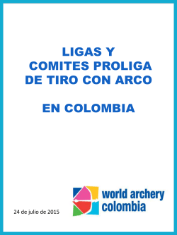 Presentación de PowerPoint - tiro con arco en colombia