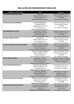 Lista General de Personal