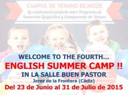 Presentación English Summer