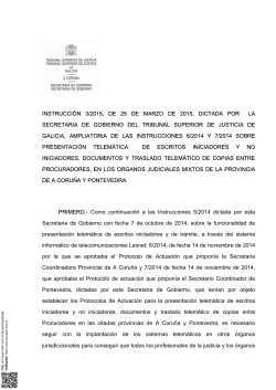 Instruccion TSJ 3-2015 - Ilustre Colegio Provincial de Abogados de
