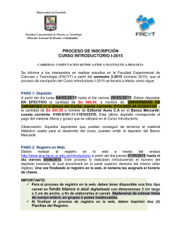 Instructivo_Introductorio I-2015 - FACyT