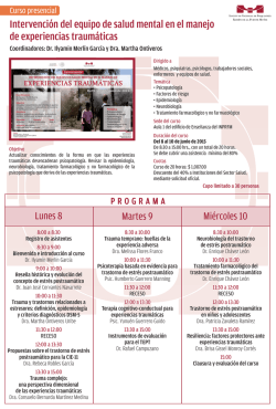 Intervenci&oacute;n del equipo de salud mental en el manejo de