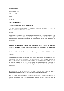 Doctrina Nacional: - Universidad de Piura