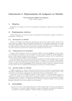 Laboratorio 2. Mejoramiento de imágenes en Matlab.