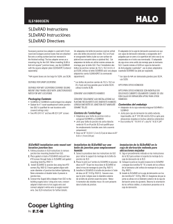 Halo SLD Surface Box Adapter Instruction Sheet