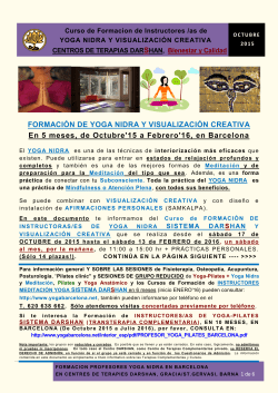 instructor yoga nidra barcelona