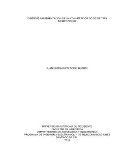 dise&ntilde;o e implementaci&oacute;n de un convertidor dc