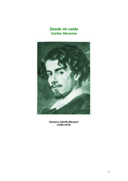 PDF: Desde mi celda Cartas literarias, Gustavo Adolfo Bécquer