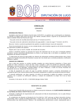 CONCELLOS - Deputación de Lugo