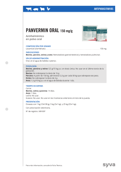 PAnvermin orAl 150 mg/g
