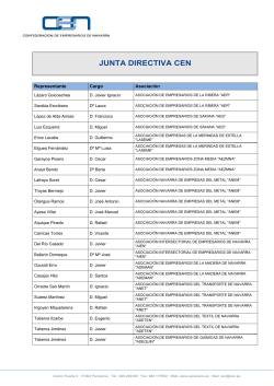 JUNTA DIRECTIVA CEN - Confederación de Empresarios de Navarra