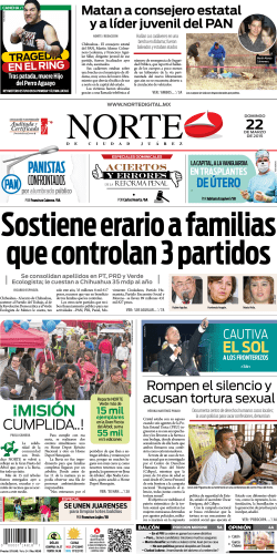 PANISTAS EL SOL - Nortedigital | Noticias de Ciudad Ju&aacute;rez
