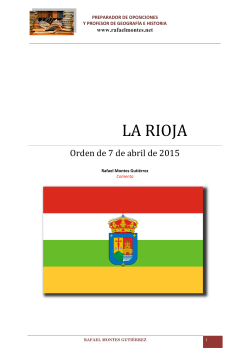 Comentario Oposición 2015-La Rioja