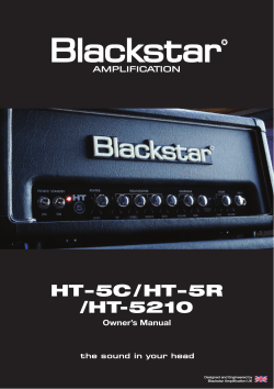 HT-5C/HT-5R /HT-5210 - Blackstar Amplification