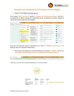 Instructivo para instalaci&oacute;n de JAVA proceso de