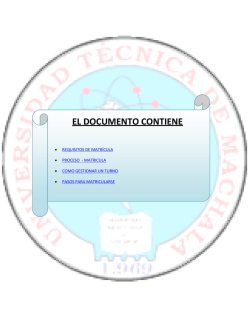 EL DOCUMENTO CONTIENE - Universidad T&eacute;cnica de Machala