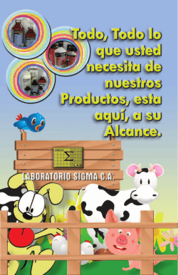 Manual de Productos - laboratoriosigma.com.ve