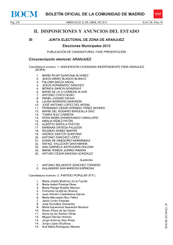 II. DISPOSICIONES Y ANUNCIOS DEL ESTADO