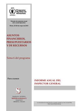 Informe Anual del Inspector General